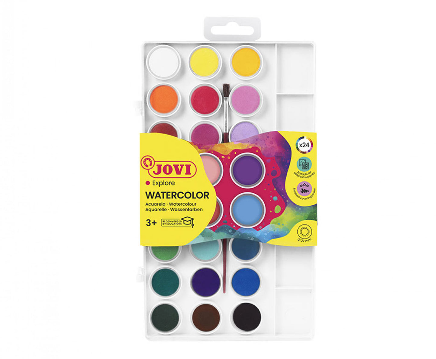 Jovi Watercolour Palette Set (24 colors).