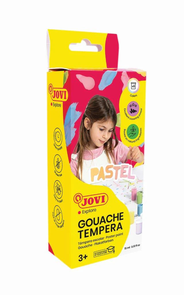 Jovi Gouache Tempera Poster Paint Pastel- 6 pcs