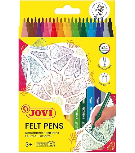 Jovi Felt Pens, 24 count