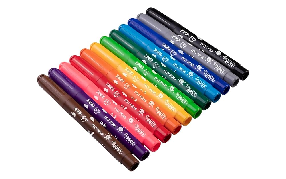 Jovi Maxi Felt-tip pens, a set of 24 thick felt-tip pens