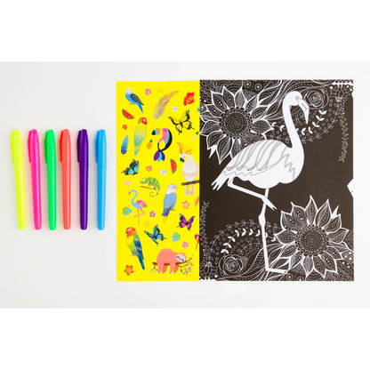 Kaleidoscope Colouring Kit: Neon Jungle