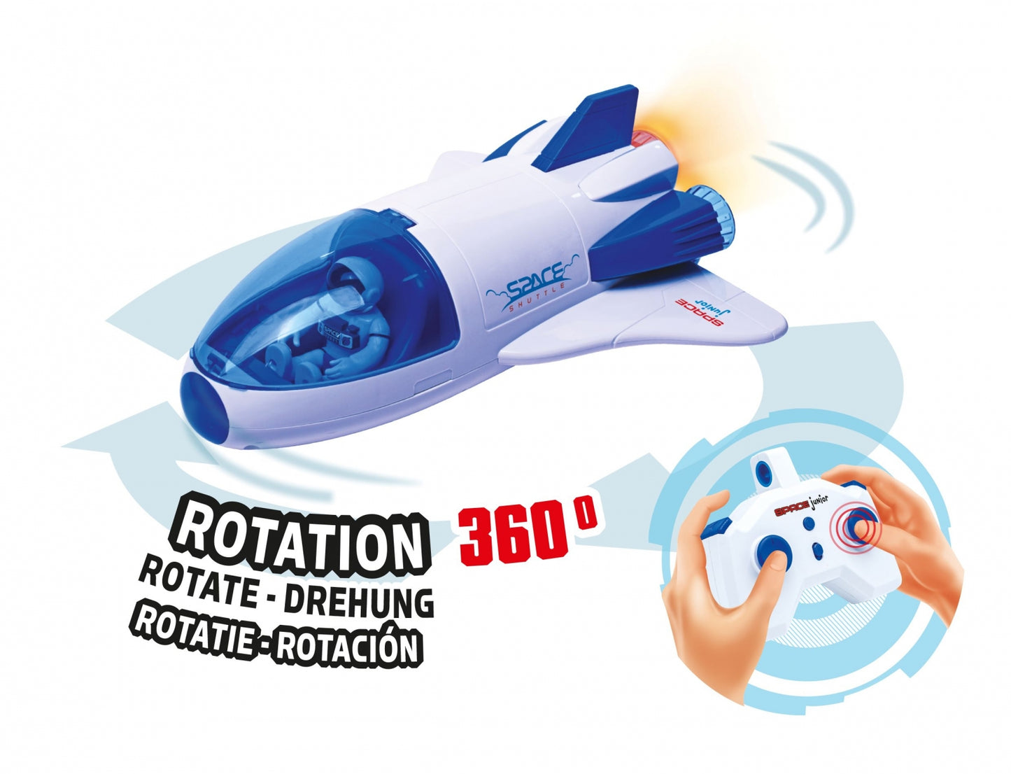 Interactive Toy, Buki France, RC Space Shuttle, 28 cm