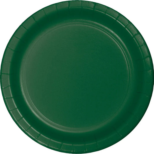 dark Green Plastic Plates – 10 PCS, Disposable Party Plates, Elegant & Durable Design for Birthdays, Events & Celebrations صحون بلاستيك اخضر غامق – 10 قطع، صحون حفلات للاستعمال مرة واحدة، تصميم أنيق ومتین للمناسبات وا