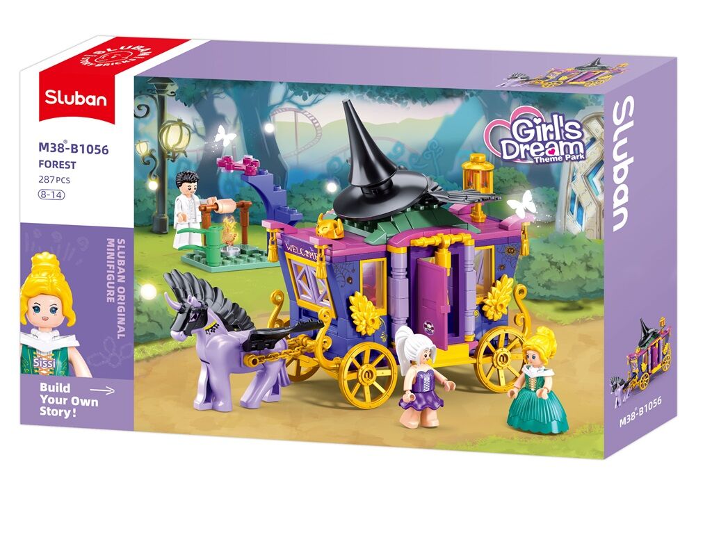Sluban - Girls Dream - Carriage - Age +8 | سلوبن - قطع التركيب - حلم الفتيات - العربة - العمر +8