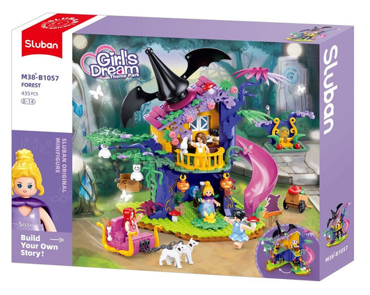 Sluban - Girls Dream - Magical Tree House - Age +6 | سلوبن - قطع التركيب - حلم الفتيات - بيت الشجرة السحري - العمر +6