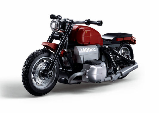 Sluban - Modelbricks - R18Ms Motorcycle 1/12 (222Pcs) - Age +10 | سلوبن - قطع التركيب - موديل بيريكس - دراجة نارية 1/12 (222 قطعة) - العمر +10