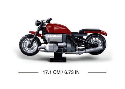 Sluban - Modelbricks - R18Ms Motorcycle 1/12 (222Pcs) - Age +10 | سلوبن - قطع التركيب - موديل بيريكس - دراجة نارية 1/12 (222 قطعة) - العمر +10