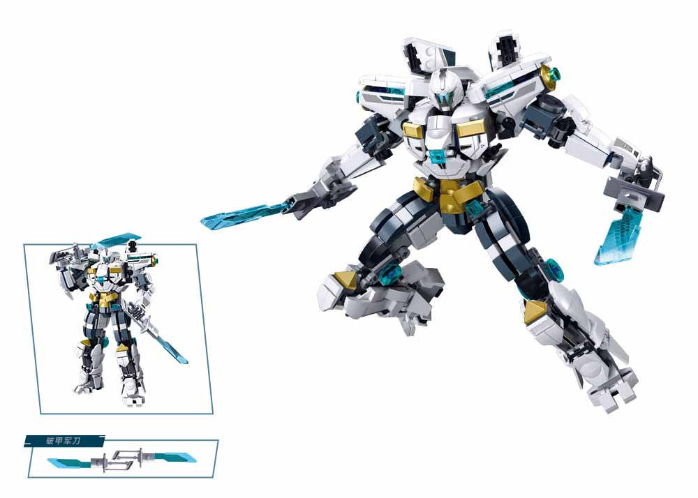 Sluban - P.R. Mecha - Robot 04 (561Pcs) - Age +8 | سلوبن - قطع التركيب - ميكا - روبوت 04 (561 قطعة) - العمر +8