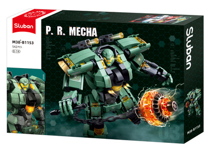 Sluban - P.R. Mecha - Robot 03 (542Pcs) - Age +6 | سلوبن - قطع التركيب - ميكا - روبوت 03 (542 قطعة) - العمر +6