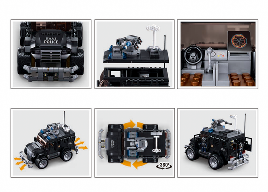 Sluban - Tiger Assault Vehicle 4Wd - Age +6 | سلوبن - قطع التركيب - مركبة الهجوم تايغر - العمر +6