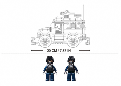 Sluban - Tiger Assault Vehicle 4Wd - Age +6 | سلوبن - قطع التركيب - مركبة الهجوم تايغر - العمر +6