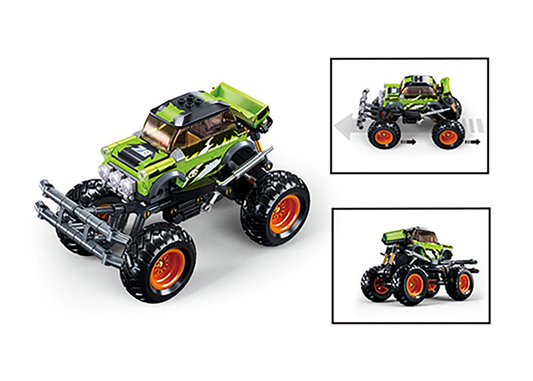 Sluban - Powerbricks - Off-Road Vehicle (Pull Back) (264 Pcs) - Age +6 | سلوبن - قطع التركيب - باور بيريكس - مركبة الطرق الوعرة (سحب للخلف) (264 قطعة) - العمر +6