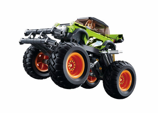 Sluban - Powerbricks - Off-Road Vehicle (Pull Back) (264 Pcs) - Age +6 | سلوبن - قطع التركيب - باور بيريكس - مركبة الطرق الوعرة (سحب للخلف) (264 قطعة) - العمر +6