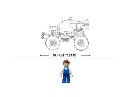 Sluban - Powerbricks - Off-Road Vehicle (Pull Back) (273 Pcs) - Age +6 | سلوبن - قطع التركيب - باور بيريكس - مركبة الطرق الوعرة (سحب للخلف) (273 قطعة) - العمر +6