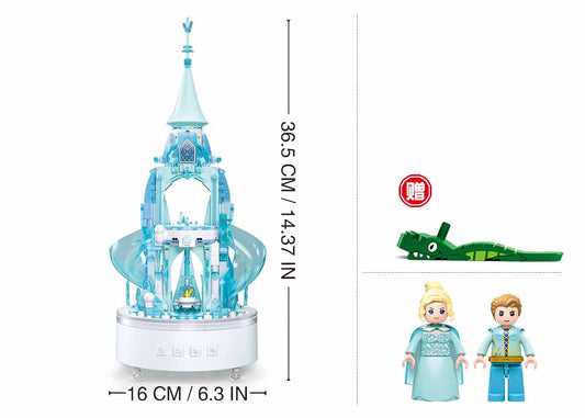 Sluban - Music Box - Ice Castle (420 Pcs) - Age +8 | سلوبن - قطع التركيب - صندوق الموسيقى - قلعة الجليد (420 قطعة) - العمر +8