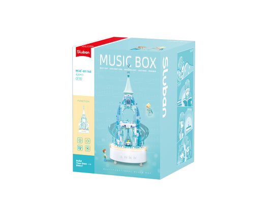 Sluban - Music Box - Ice Castle (420 Pcs) - Age +8 | سلوبن - قطع التركيب - صندوق الموسيقى - قلعة الجليد (420 قطعة) - العمر +8