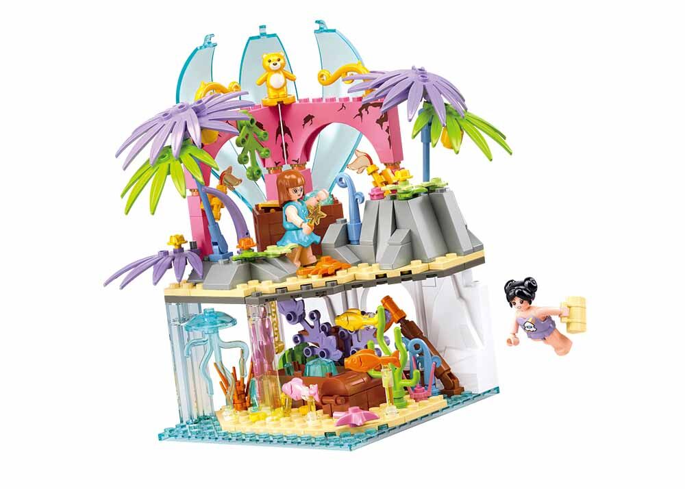 Sluban - Girls Dream - Secret Island (224 Pcs) - Age +6 | سلوبن - قطع التركيب - حلم الفتيات - الجزيرة السرية (224 قطعة) - العمر +6