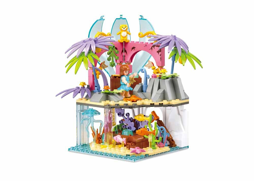 Sluban - Girls Dream - Secret Island (224 Pcs) - Age +6 | سلوبن - قطع التركيب - حلم الفتيات - الجزيرة السرية (224 قطعة) - العمر +6