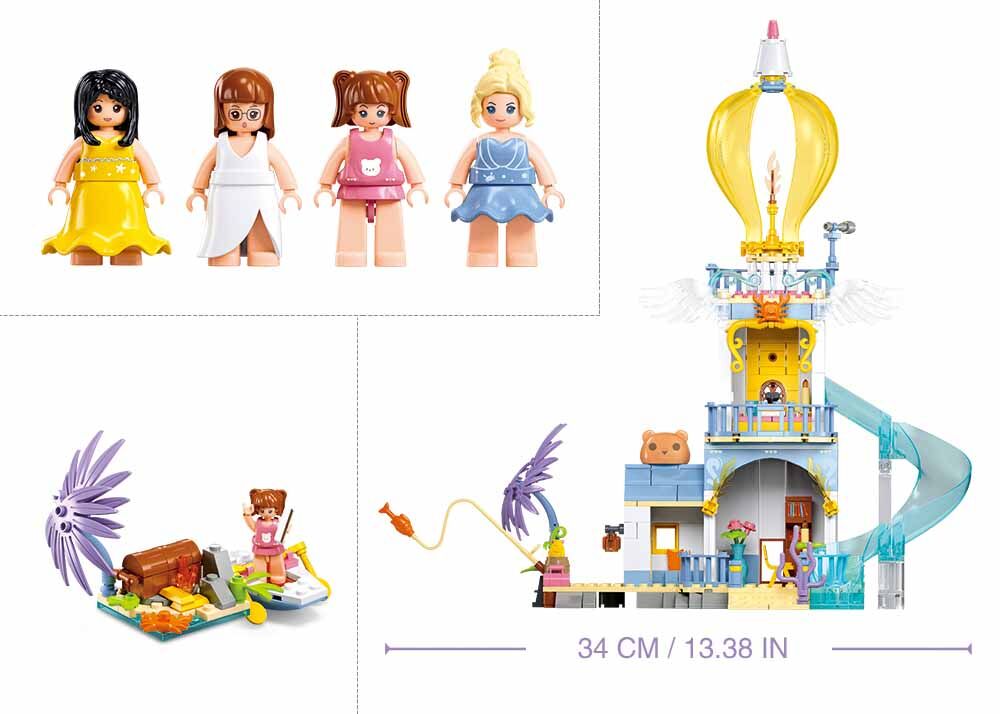 Sluban - Girls Dream - The Highlanders Lighthouse (404Pcs) - Age +7 | سلوبن - قطع التركيب - حلم الفتيات - منارة المرتفعات (404 قطعة) - العمر +7