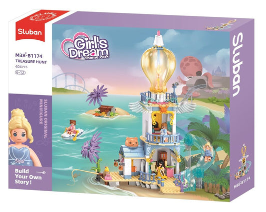 Sluban - Girls Dream - The Highlanders Lighthouse (404Pcs) - Age +7 | سلوبن - قطع التركيب - حلم الفتيات - منارة المرتفعات (404 قطعة) - العمر +7