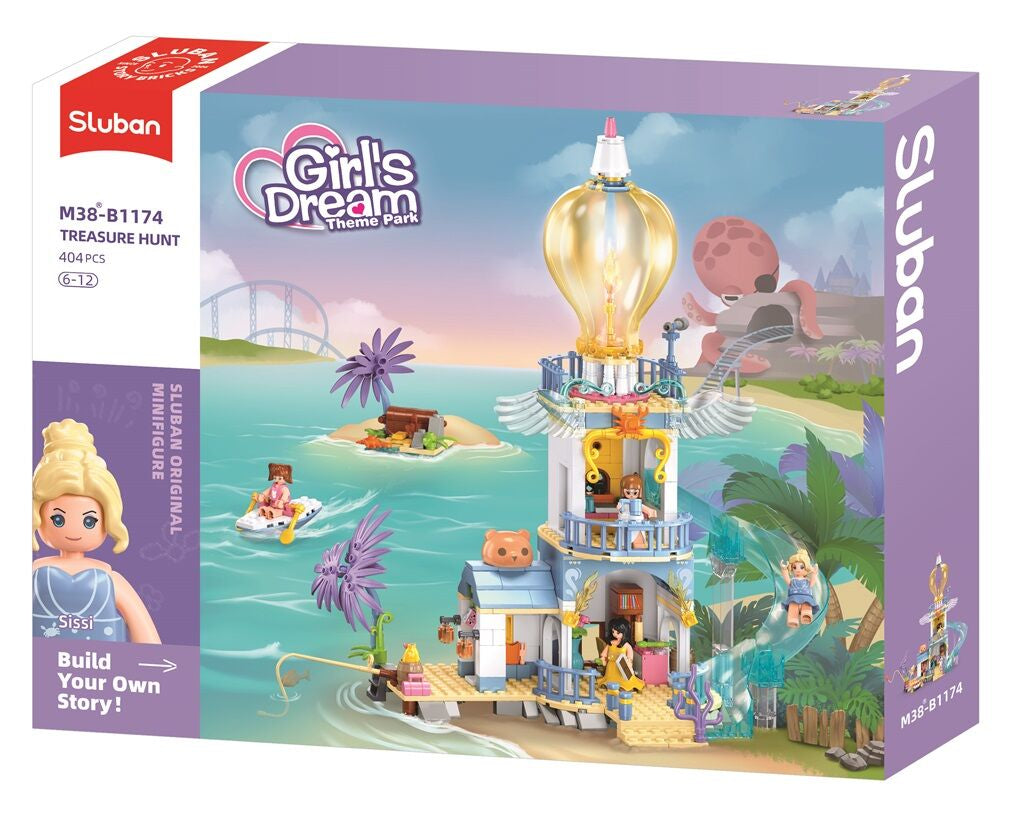 Sluban - Girls Dream - The Highlanders Lighthouse (404Pcs) - Age +7 | سلوبن - قطع التركيب - حلم الفتيات - منارة المرتفعات (404 قطعة) - العمر +7