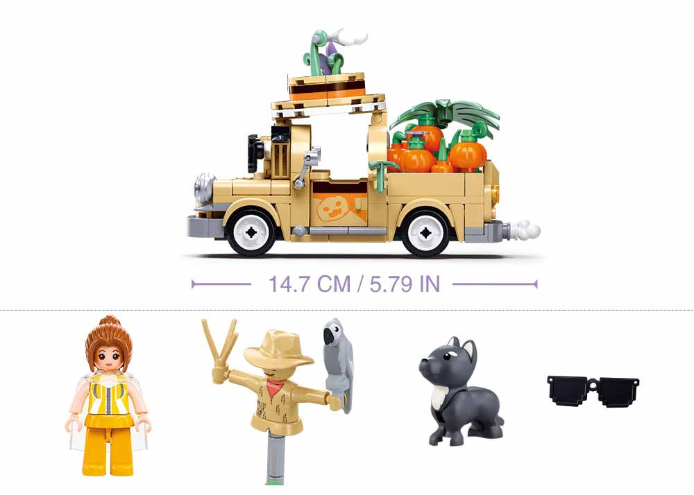 Sluban - Girls Dream - Fruit Truck (292Pcs) - Age +7 | سلوبن - قطع التركيب - حلم الفتيات - شاحنة الفواكه (292 قطعة) - العمر +7
