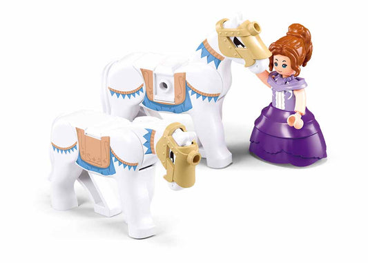 Sluban - Girls Dream - Pumpkin Carriage (320Pcs) - Age +7 | سلوبن - قطع التركيب - حلم الفتيات - عربة اليقطين (320 قطعة) - العمر +7