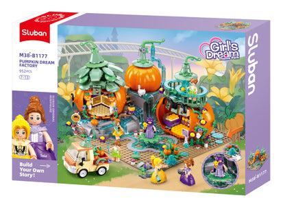 Sluban - Girls Dream - Pumpkin Party (952Pcs) - Age +7 | سلوبن - قطع التركيب - حلم الفتيات - حفلة منازل اليقطين (952 قطعة) - العمر +7