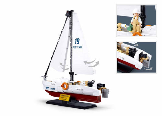 Sluban - Modelbricks - 1/35 The Rodeo Speed Boat 260Pcs - Age +8 | سلوبن - قطع التركيب - موديل بيريكس - قارب السرعة روديو 1/35 (260 قطعة) - العمر +8