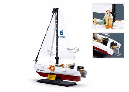 Sluban - Modelbricks - 1/35 The Rodeo Speed Boat 260Pcs - Age +8 | سلوبن - قطع التركيب - موديل بيريكس - قارب السرعة روديو 1/35 (260 قطعة) - العمر +8