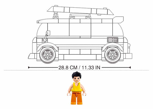 Sluban - Modelbricks - 1/35 Ts-1 Surf Car 276Pcs - Age +8 | سلوبن - قطع التركيب - موديل بيريكس - سيارة - سيرف 1/35 (276 قطعة) - العمر +8
