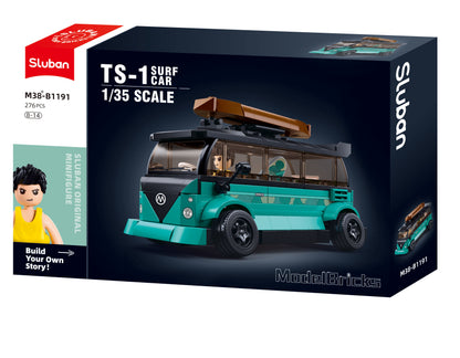 Sluban - Modelbricks - 1/35 Ts-1 Surf Car 276Pcs - Age +8 | سلوبن - قطع التركيب - موديل بيريكس - سيارة - سيرف 1/35 (276 قطعة) - العمر +8