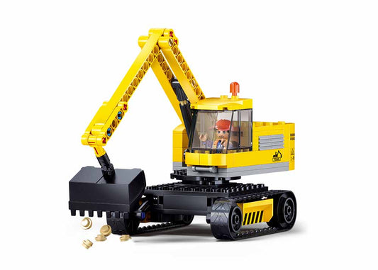 Sluban - Town - E6 Small Excavator 152Pcs - Age +6 | سلوبن - قطع التركيب - تاون - حفارة صغيرة - 152 قطعة - العمر +6