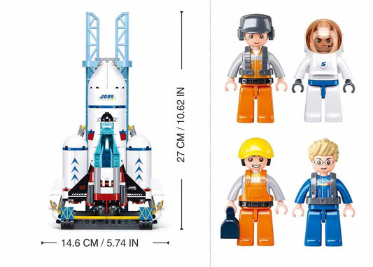 Sluban - Space - Dream Launch Center - 424 Pcs - Age 6+ | سلوبن - قطع التركيب - الفضاء - مركز الإطلاق الفضائي - 424 قطعة - العمر +6