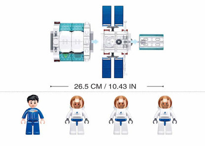Sluban - Space - Dream Space Station Core Module - 502 Pcs - Age 7+ | سلوبن - قطع التركيب - الفضاء - الوحدة الأساسية لمحطة الفضاء - 502 قطعة - العمر +7