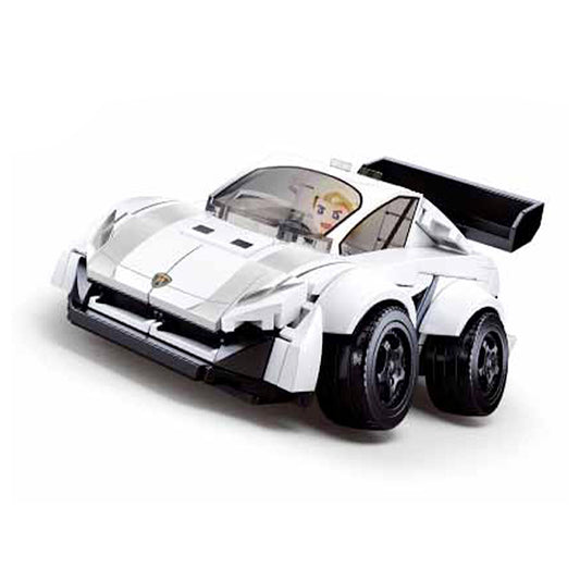 Sluban - Mcar - Hell Of Flush - Supercar - 4 Types - Age 6+ | سلوبن - قطع التركيب - إضاءة الفلاش - السيارة الخارقة - ٤ أنواع - العمر +6