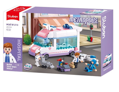 Sluban - Metropolis - Doctor Rescue - Age 6+ | سلوبن - قطع التركيب - مدينة كبرى - طبيب الإنقاذ - العمر +6