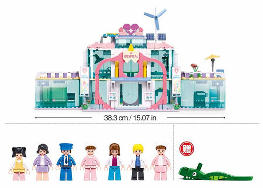 Sluban - Metropolis - Dream City Hospital - Age 6+ | سلوبن - قطع التركيب - مدينة كبرى - مستشفى مدينة الأحلام - العمر +6