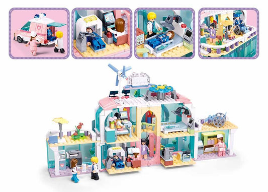 Sluban - Metropolis - Dream City Hospital - Age 6+ | سلوبن - قطع التركيب - مدينة كبرى - مستشفى مدينة الأحلام - العمر +6