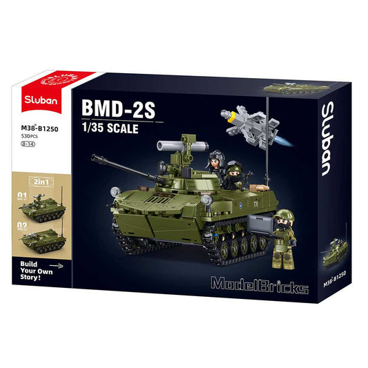 sluban ModelBricks BMD-2S Airborne Armored Vehicle 2 in 1 – 516 Pieces