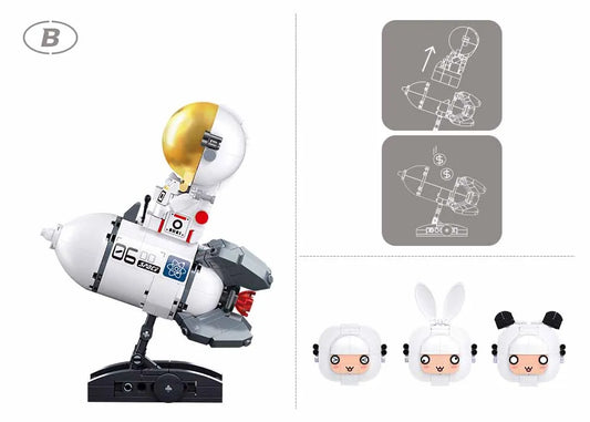 Sluban - Pleyerid - Maro Astronaut - 3 Types - Age 14+ | سلوبن - قطع التركيب - بلايريد - مارو رائد فضاء - 3 أنواع - العمر +14