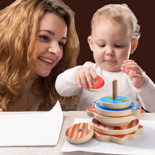 Mideer - Stacking Toy - Planets - Age: 1+ | ميدير - لعبة تراص الحلقات - الكواكب - العمر: 1+