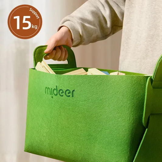 Mideer - Toy Storage Bag - Green - Age: 3+ | ميدير - حقيبة تخزين الألعاب - أخضر - العمر: 3+