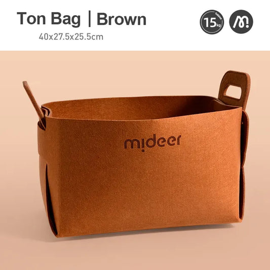 Mideer - Toy Storage Bag - Brown - Age: 3+ | ميدير - حقيبة تخزين الألعاب - بني - العمر: 3+