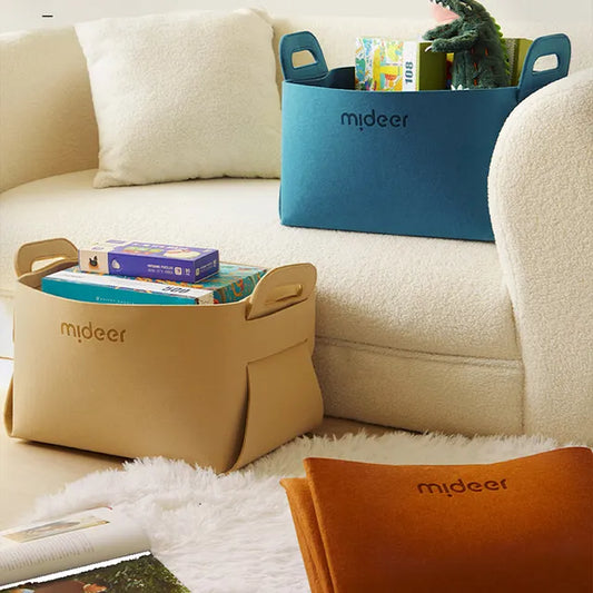 Mideer - Toy Storage Bag - Beige - Age 3+ | ميدير - حقيبة تخزين الألعاب - بيج - العمر: 3+