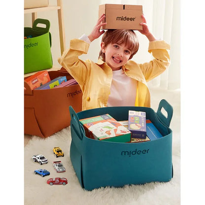 Mideer - Toy Storage Bag - Blue - Age: 3+ | ميدير - حقيبة تخزين الألعاب - أزرق - العمر: 3+