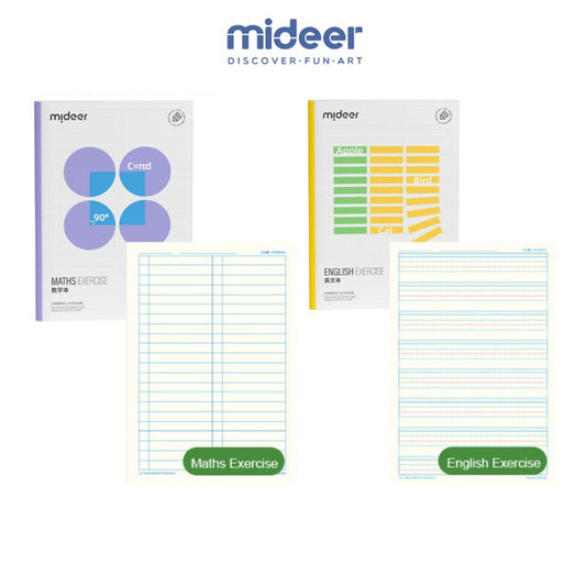 Mideer - Student Workbook - Math Exercise - AGE 2+ | ميدير - مذكرة لتمارين الرياضيات - العمر 2+