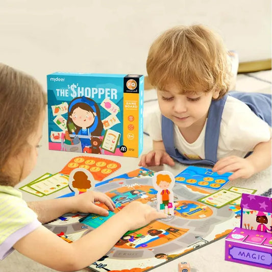Mideer - Board Game - The Shopper - Age 5+ | ميدير - لعبة لوحية - المتسوق - العمر 5+