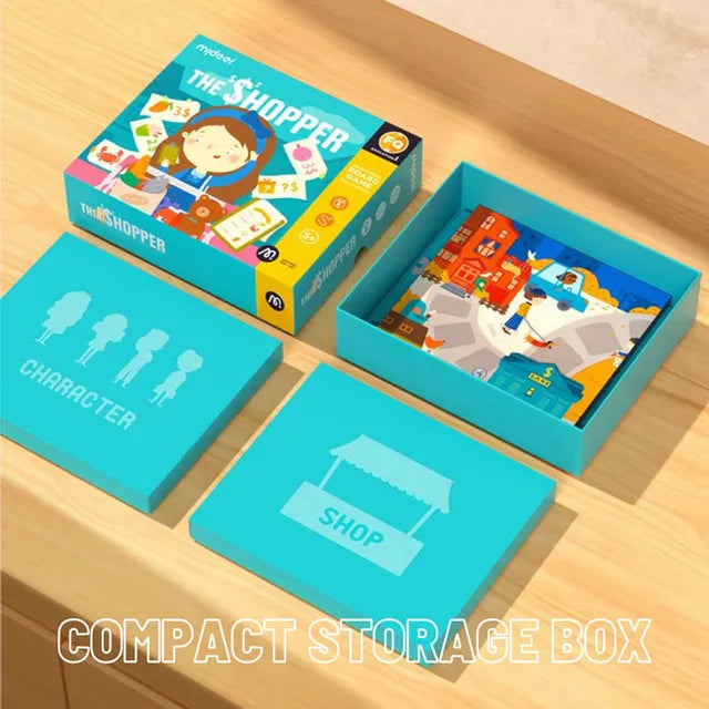 Mideer - Board Game - The Shopper - Age 5+ | ميدير - لعبة لوحية - المتسوق - العمر 5+