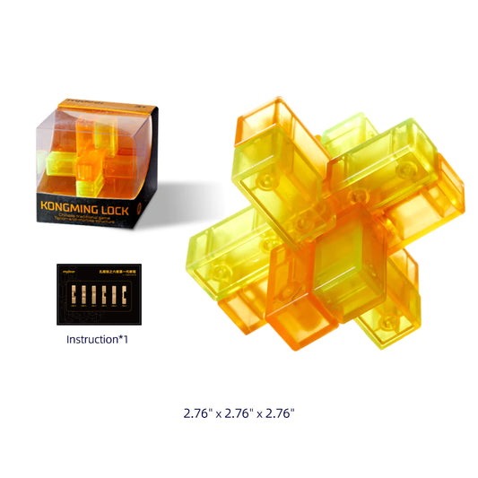 Mideer - Neon Space Kongming Lock - Liu-Tong Lock - Age +3 | ميدير - قفل الفضاء النيون كونغمينغ - قفل ليو-تونغ - العمر +3